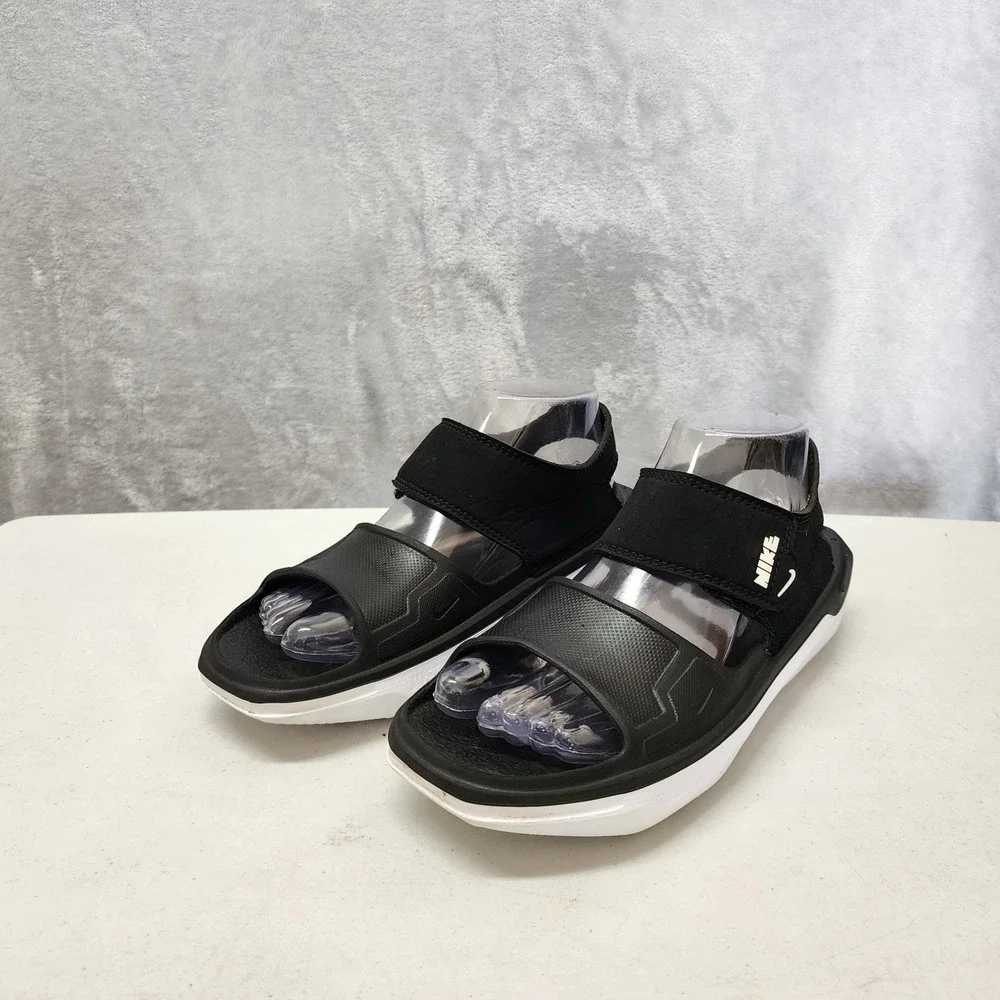 Nike Sandals Boys Size 5 Youth Kids Playscape Sport Shoes Black Adjustable Strap - Picture 3 of 11